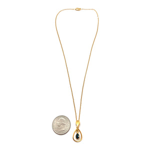 Teardrop Spinel Drop Pendant-Necklaces-Bernd Wolf-Pistachios