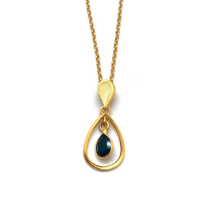 Teardrop Spinel Drop Pendant-Necklaces-Bernd Wolf-Pistachios