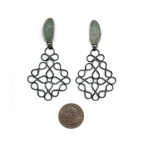 Tessellated Earrings-Earrings-Emily Rogstad-Pistachios