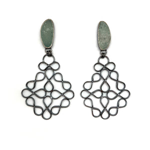 Tessellated Earrings-Earrings-Emily Rogstad-Pistachios