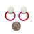 Textured Pink Stud Earrings-Earrings-Gilly Langton-Pistachios