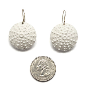 Textured Porcelain Earrings-Earrings-Ute van der Plaats-Pistachios