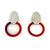 Textured Red Stud Earrings-Earrings-Gilly Langton-Pistachios