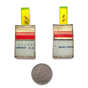 There's a Tattoo Under My Dress Shirt Earrings-Earrings-Carin Jones-Pistachios