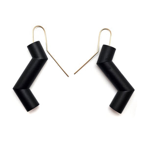 Thick Zig Zag Earrings-Earrings-Joanne Grimonprez-Pistachios