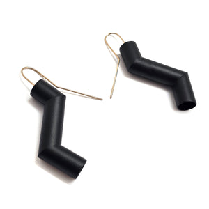 Thick Zig Zag Earrings-Earrings-Joanne Grimonprez-Pistachios