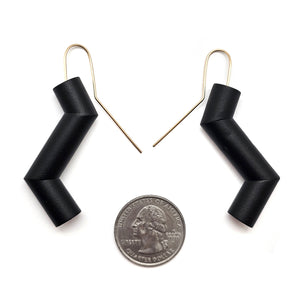 Thick Zig Zag Earrings-Earrings-Joanne Grimonprez-Pistachios