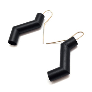 Thick Zig Zag Earrings-Earrings-Joanne Grimonprez-Pistachios