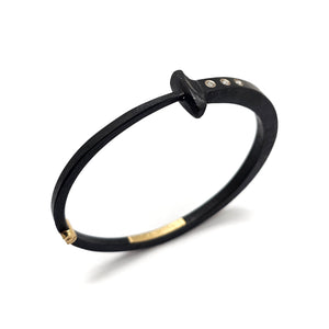 Three Diamond Nail Bracelet-Bracelets-Pat Flynn-Pistachios