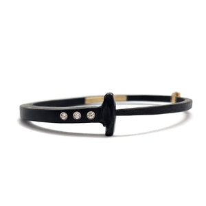 Three Diamond Nail Bracelet-Bracelets-Pat Flynn-Pistachios