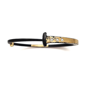 Three Diamond Splash Nail Bracelet-Bracelets-Pat Flynn-Pistachios