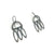 Three Oval Drop Arch Earrings-Earrings-Heather Guidero-Pistachios