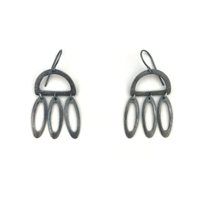 Three Oval Drop Arch Earrings-Earrings-Heather Guidero-Pistachios