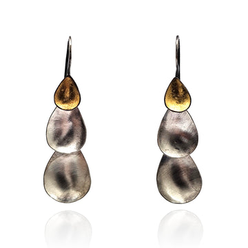 Tiered Domed Earrings