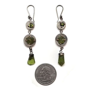 Tiered Peridot Earrings-Earrings-Joanna Gollberg-Pistachios