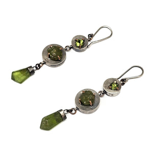 Tiered Peridot Earrings-Earrings-Joanna Gollberg-Pistachios