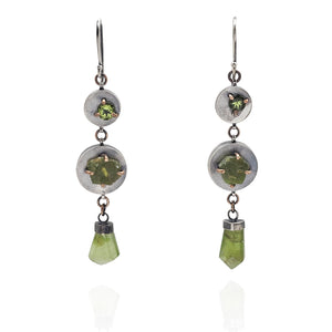 Tiered Peridot Earrings-Earrings-Joanna Gollberg-Pistachios