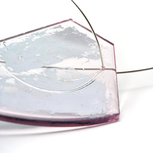 Time Flows and Stays in Sequence Pink Necklace-Necklaces-Yookyung Song-Pistachios