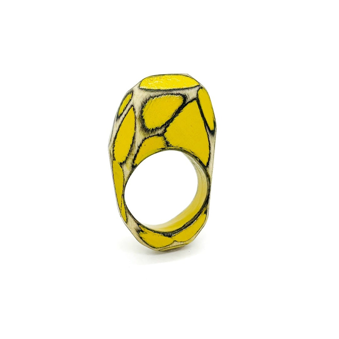Tortoise Shell Wood Ring
