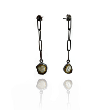 Tourmalated Quartz Dangle Earrings