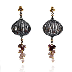 Tourmaline Crochet Earrings-Earrings-Sowon Joo-Pistachios