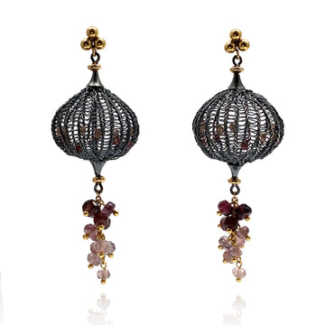 Tourmaline Crochet Earrings