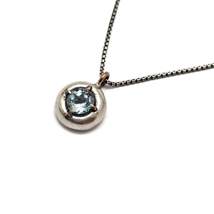 Tourmaline Domed Gemstone Pendant-Necklaces-Joanna Gollberg-Pistachios
