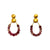 Tourmaline and Gold Earrings-Earrings-Bernd Wolf-Pistachios