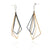 Tri Color Large Geometric Layered Drops-Earrings-Veronika Majewska-Pistachios