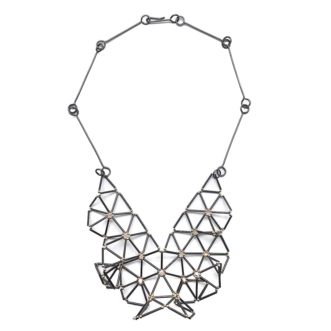Triangle Cluster Necklace-Necklaces-Emilie Pritchard-Pistachios