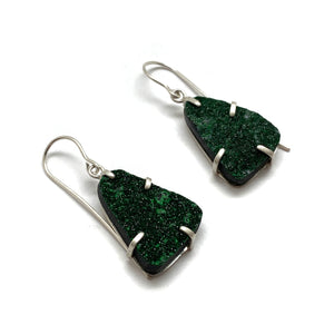 Triangle Warwickite Earrings-Earrings-Eva Stone-Pistachios