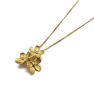 Triple Cherry Blossom Necklace-Necklaces-Manali Shinde-Pistachios