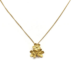 Triple Cherry Blossom Necklace-Necklaces-Manali Shinde-Pistachios