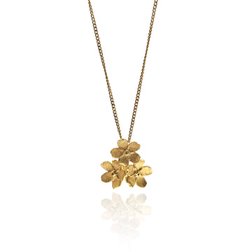 Triple Cherry Blossom Necklace
