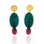 Triple Oval Earrings-Earrings-Cristina Zani-Pistachios