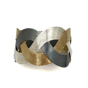 Triple Twist Mixed Bracelet-Bracelets-Kacper Schiffers-Pistachios