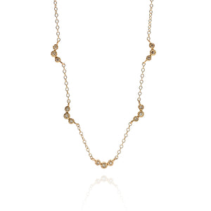 Triplet Diamond Necklace-Necklaces-Yasuko Azuma-Pistachios