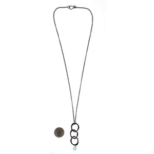 Triplet Organic Chalcedony Drop Pendant-Necklaces-Lisa Crowder-Pistachios