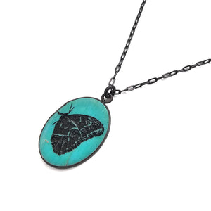 Turquoise Butterfly Pendant-Necklaces-Kelly Jean Conroy-Pistachios