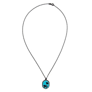 Turquoise Flower Pendant-Necklaces-Kelly Jean Conroy-Pistachios