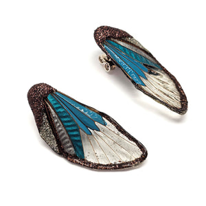 Turquoise Wing Earrings-Earrings-Märta Mattsson-Pistachios