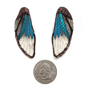 Turquoise Wing Earrings-Earrings-Märta Mattsson-Pistachios