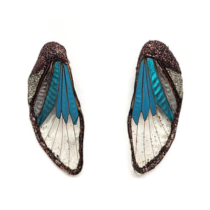 Turquoise Wing Earrings-Earrings-Märta Mattsson-Pistachios