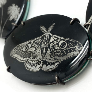 Turquoise and Onyx Reversible Necklace-Necklaces-Kelly Jean Conroy-Pistachios