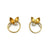 Twirling Leaf Stud Earrings-Earrings-Liaung-Chung Yen-Pistachios