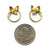 Twirling Leaf Stud Earrings-Earrings-Liaung-Chung Yen-Pistachios