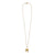 Twirling Leaves Circle Necklace-Necklaces-Liaung-Chung Yen-Pistachios