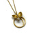 Twirling Leaves Circle Necklace-Necklaces-Liaung-Chung Yen-Pistachios