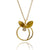 Twirling Leaves Circle Necklace-Necklaces-Liaung-Chung Yen-Pistachios