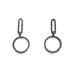 Twisted Circle Studs-Earrings-Emily Rogstad-Pistachios
